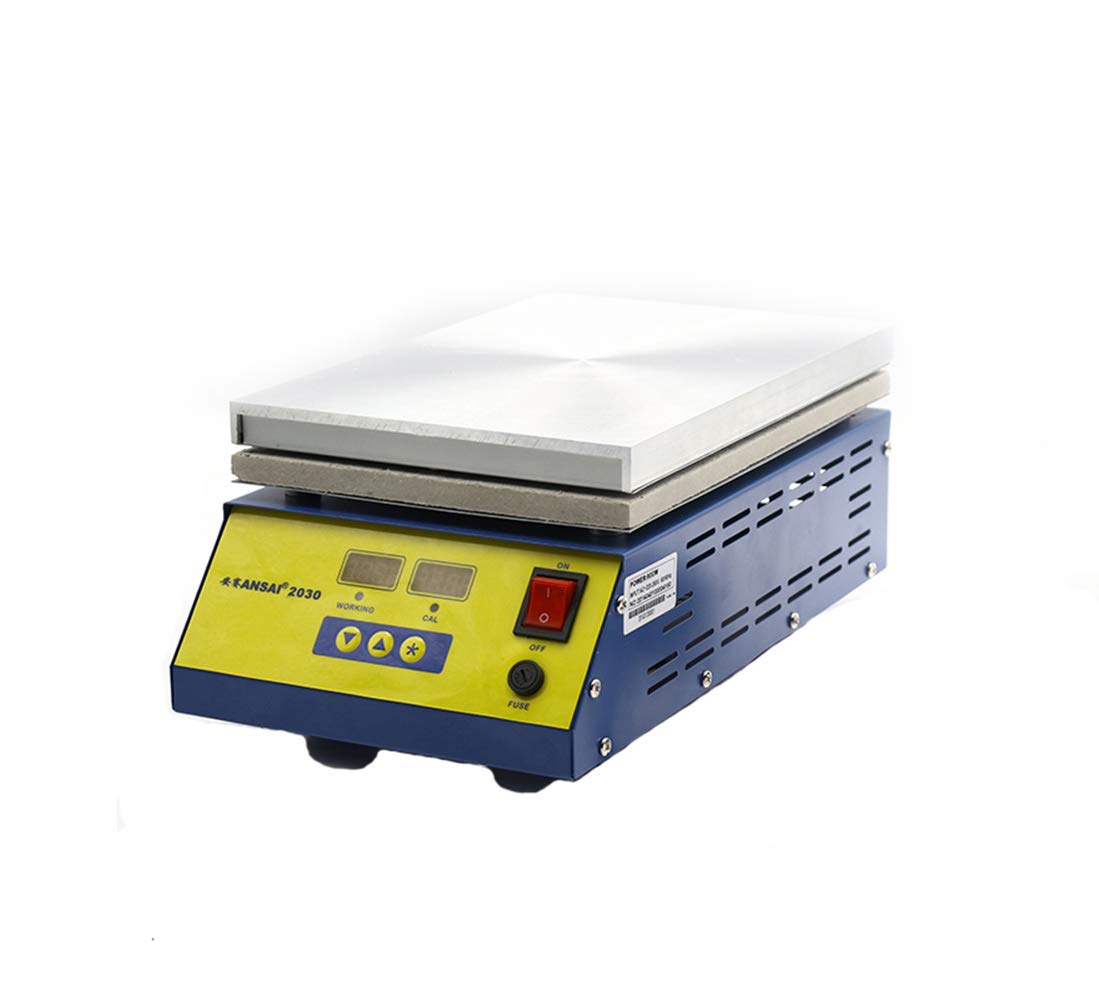 FHRKA Professional LCD Screen Separator Constant Temperature Heating Plate with Dual Digital Display for Mobile Repair/PCB Removal and Welding (200 * 300mm)