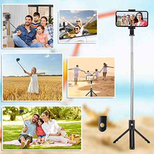 Bluetooth Selfie Stick Stativ, AlBetter 3-in-1 Mini Selfie Stick mit Abnehmbarer Bluetooth Fernbedienung, geeignet für… – Bild 7