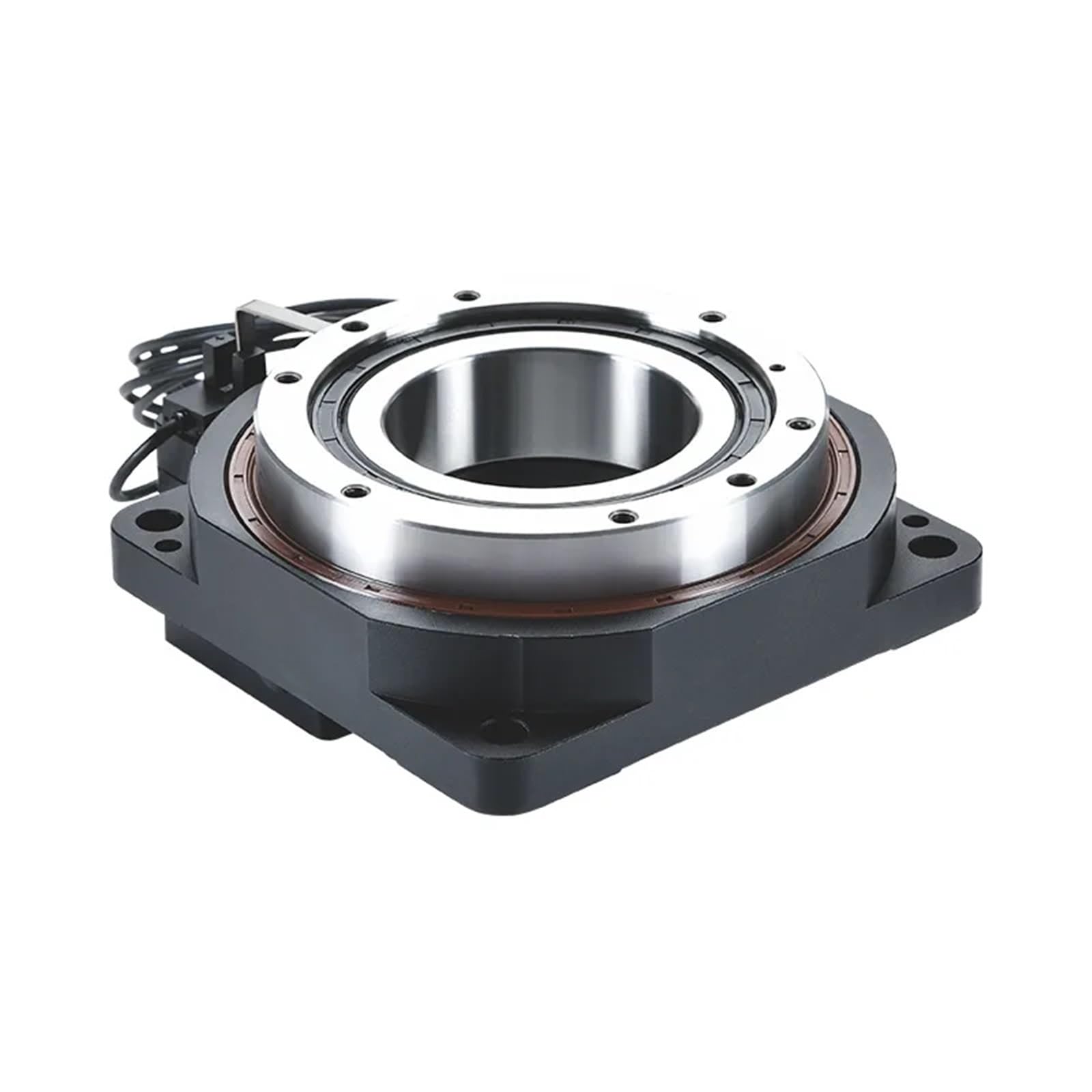 Precyzyjna, obrotowa, pusta przekładnia planetarna o średnicy 130 mm i przełożeniach 60/85/200 do serwosilnika Nema23 o mocy 200 W i 400 W (wejście 14 mm (serwo), PA130, przełożenie 10)