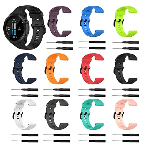 Pulsera deportiva de 22mm transpirable y resistente para Forerunner 945 2