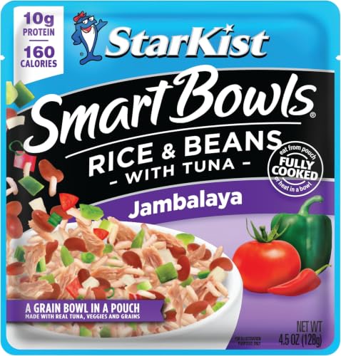 Image of StarKist Smart Bowls Tuna, Rice and Beans, Jambalaya, 4.5 oz Pouch (Pack of 60)