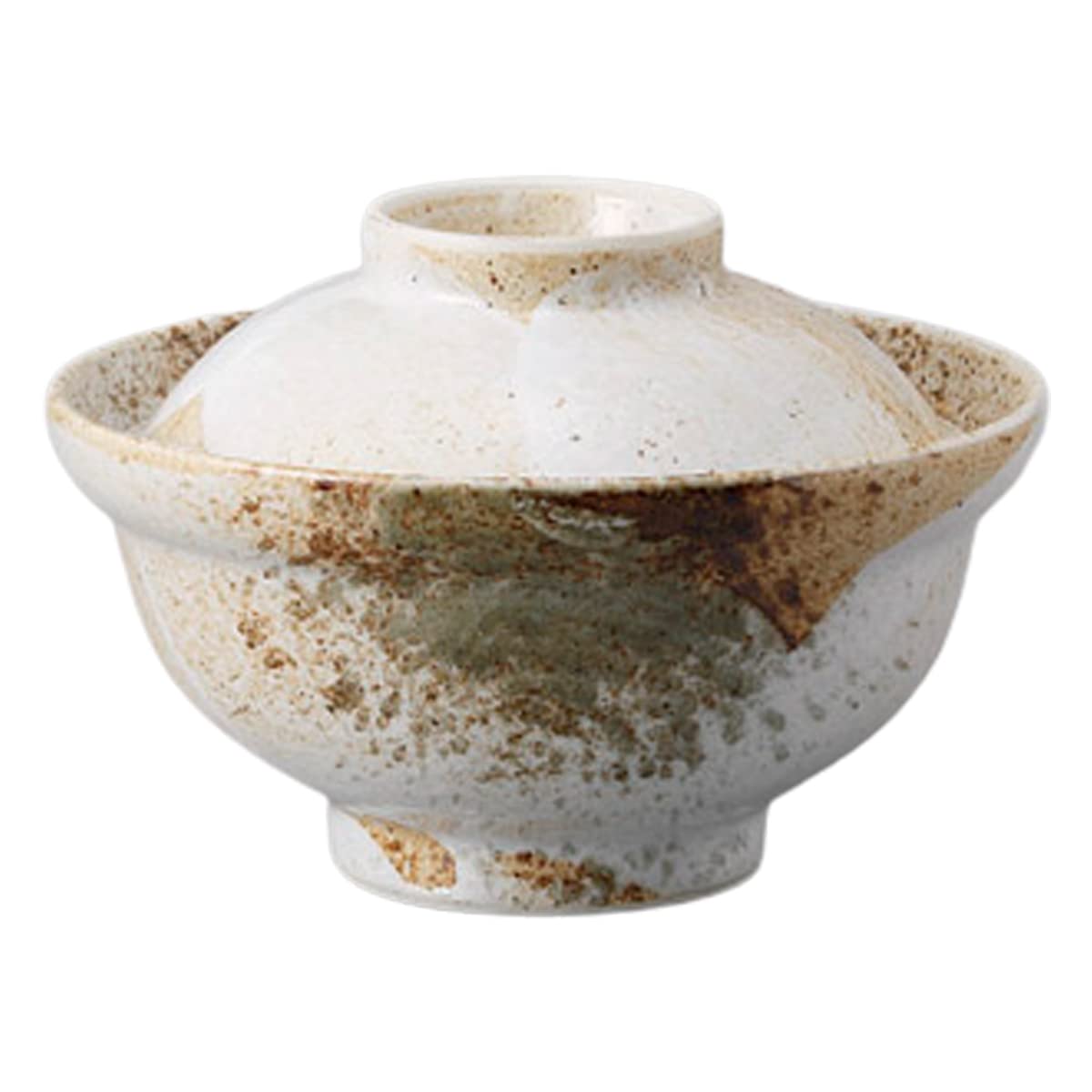 Yuki Shino Porcelain Bowl with Lid