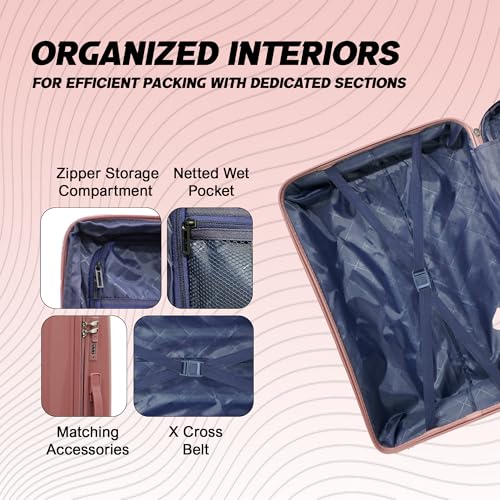 Image of AMERICAN TRAVELLER UrbanGlide Trolley Bag | Travel Suitcase | Premium Polypropylene Hard Shell, TSA-Type Lock, Silent Spinner Wheels, Durable Design