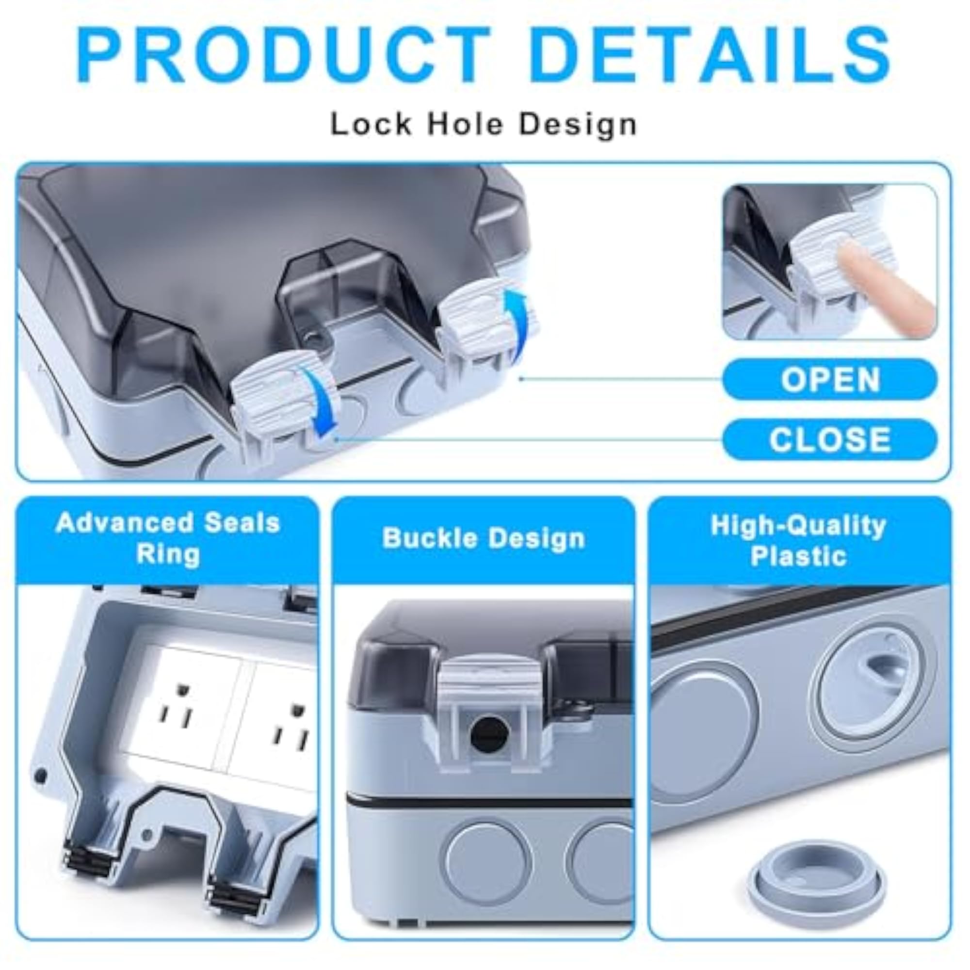 IP66 Waterproof Outdoor Power Socket Box