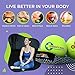 YOGA TUNE UP® Therapy Balls in Tote by Tune Up Fitness - Massage Balls for Trigger Point, Pressure Point & Myofascial Release - Use as Single or Peanut Ball for Pain Relief & Relaxation (Apple Green)