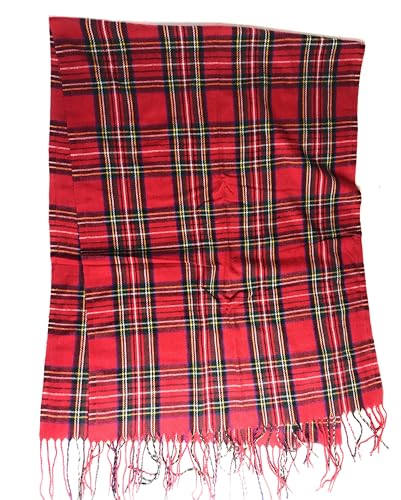 KGM Accessories Écharpe tartan écossais, rouge, taille XL