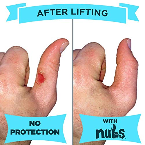 JerkFit Nubs Thumb Sleeves Protector for Hook Grip, Olympic Weightlifting, Powerlifting, Gymnastics, Prevent Calluses, Blisters, and Tears | Pair (Royal Blue, Small)