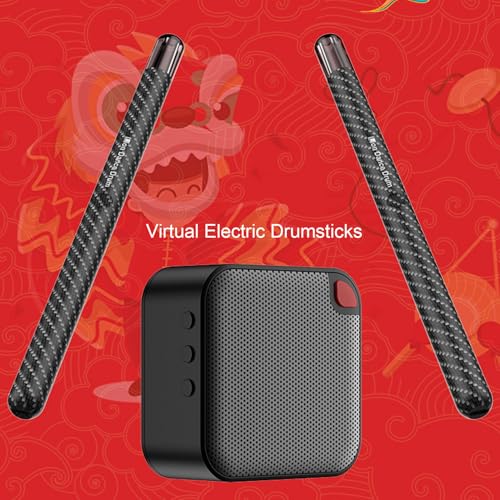 Dpofirs Air Drumsticks, Baquetas de aire portátiles con 2 sonidos para práctica silenciosa, para principiantes adultos y niños miniatura 3