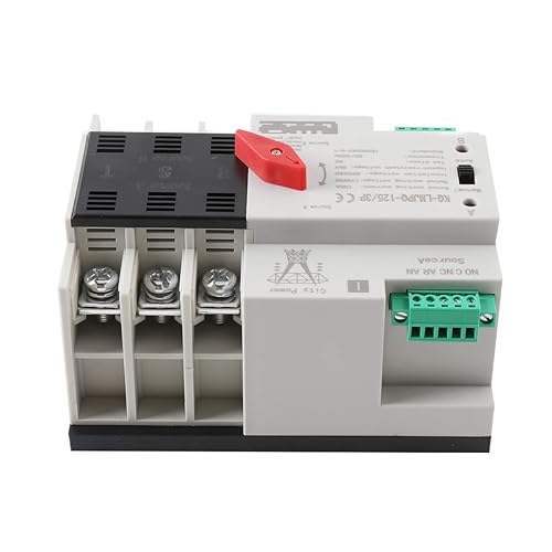 Miniatura 6 de 3P 100A Interruptor de transferencia automática de doble potencia 110V generador Cambio Herramientas Interruptor de transferencia de energía dual