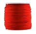 Mandala Crafts Nylon Satin Cord, Rattail Trim Thread for Chinese Knotting, Kumihimo, Beading, Macramé, Jewelry Making, Sewing (1.5mm 65 Yards, Red)