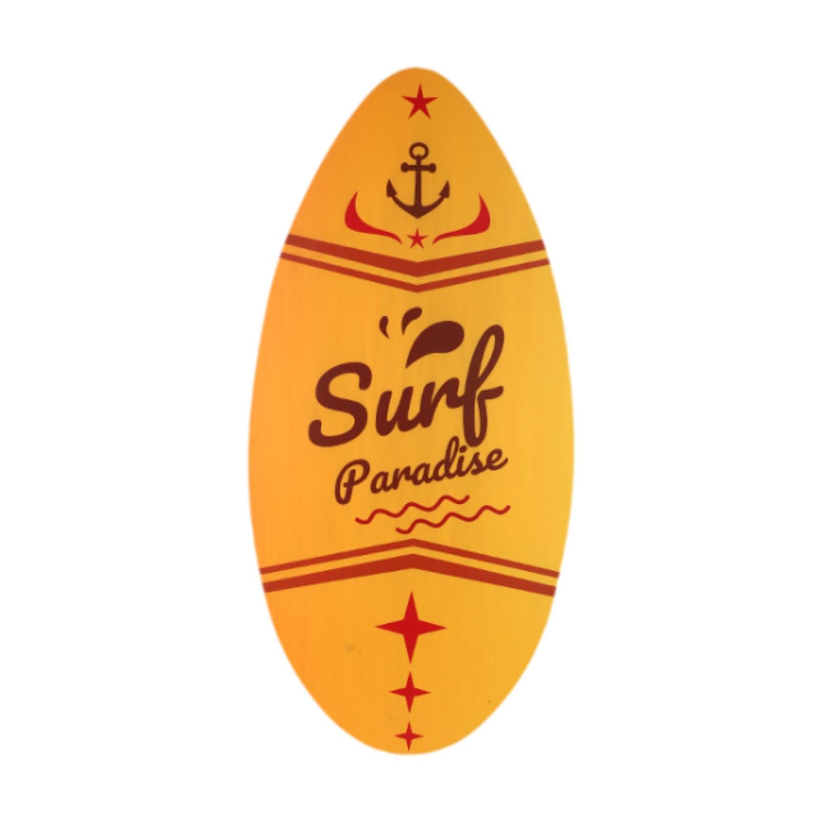 Milageto Tabla de Skimboard de Madera para Deportes Acuáticos Surf Ligera de Pie para Principiantes
