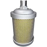 Industrial Air Compressor Muffler, NPT Threaded, Single Chamber 145 PSI, Replacement Part for Compressor Dryers, Compressed Air Equipment and Pneumatic Systems (XY-05 1/2