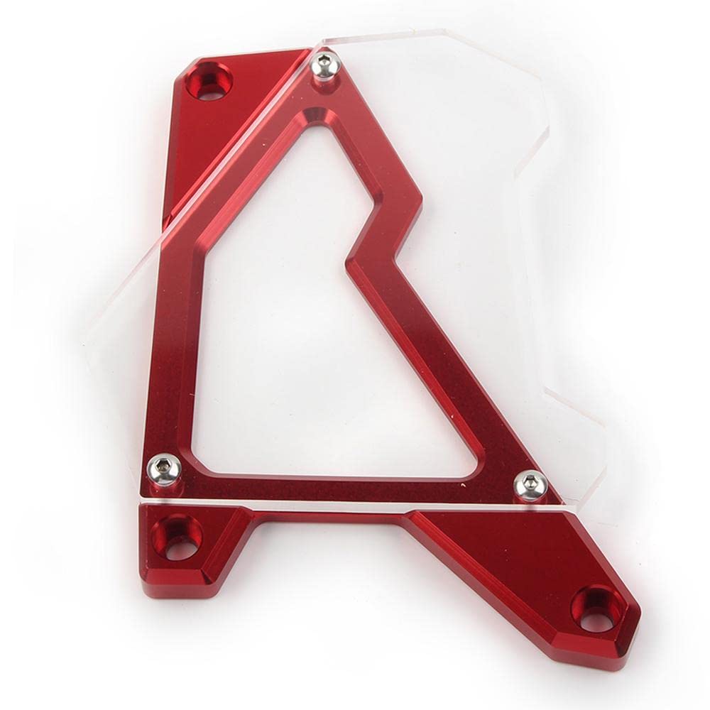 LIRU Motorcycle Front Sprocket Cover Chain Protector Guard CNC Aluminium ?6061-T6 for BMW HP4 2013-2016, S1000R 2014-2018, S1000RR 2009-2018, S1000XR 2015-2019 Red