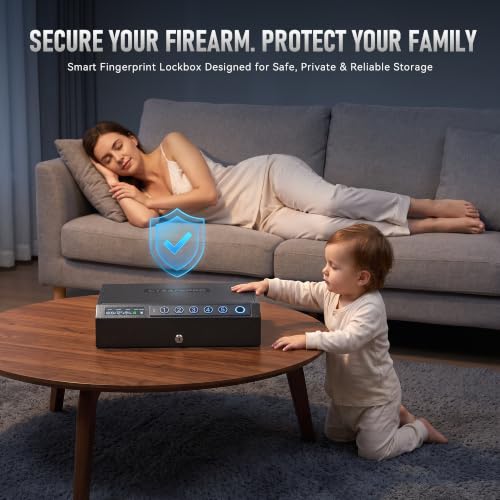 Gun Safe,Biometric Fingerprint Gun Safe for Handgun Pistol Safes CTSAFEPRO by CTSAFEPRO - Image 8