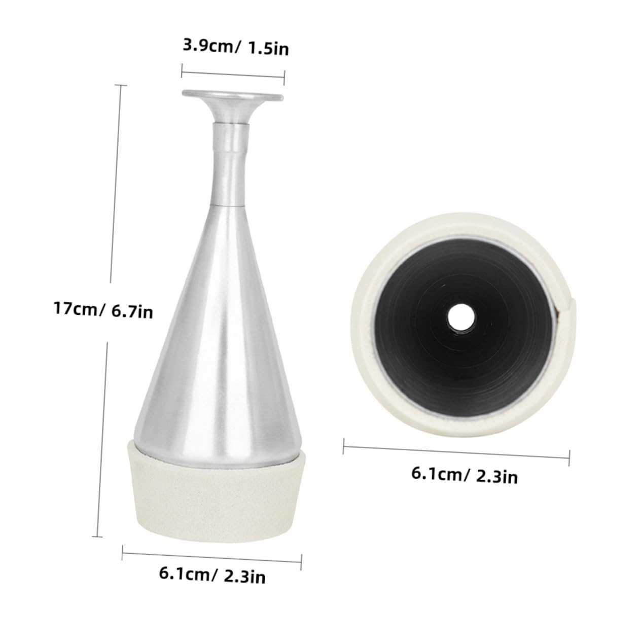 SUPVOX Versatile Trumpet Replacement Metal Straight Mute Trombone Practice Mute