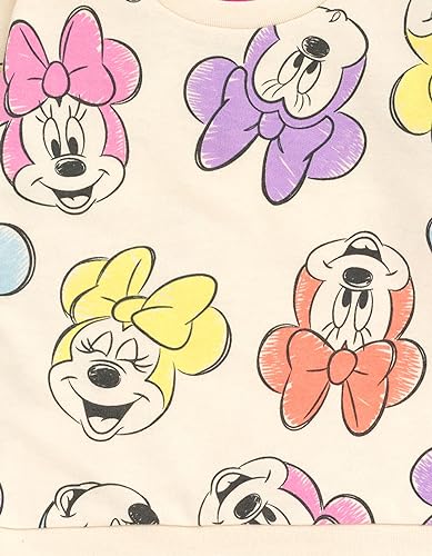 Disney Junior French Terry Sweatshirt and Shorts Outfit Set Infant to Big Kid Sizes (12 Months - 10-12)4