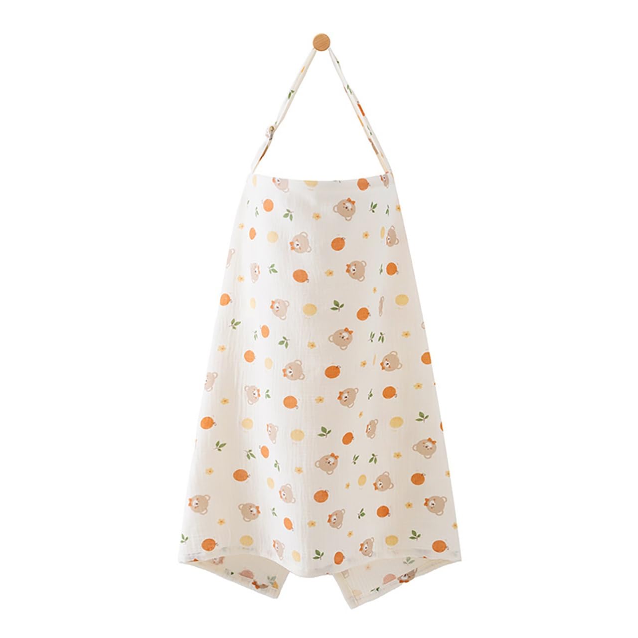 Muslin Nursing Covers For Breastfeeding,Breast Feeding Cover,Privacy Breast Feeding Cover With Arch Neckline For Mom,Soft 360° Coverage Breathable Lightweight Apron For Privacy Shield,24.4x37.4in(T)