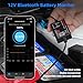 QUICKLYNKS BM2 Bluetooth Battery Monitor 12V Car Battery Tester for Lead Acid Battery, LowVolt Alarm for All 12 Volts Solar Power Systems/RVs/Motorcycles/Boats/Cars Compatible with iPhone and Android