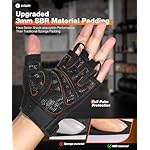 SIMARI Breathable Workout Gloves for Men & Women, Weight Lifting Gloves with Padded, Grip, Full Palm Protection, Gift for Gym Exercise, Cycling, Weightlifting Training, Fitness, Black, Pink, Size - Image 2