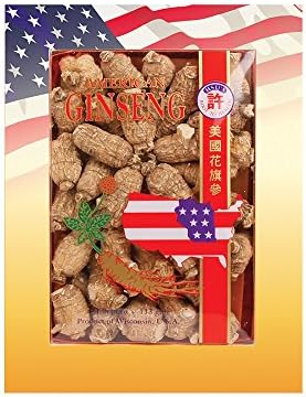 Hsu's Ginseng SKU 113-4 | Short Medium Small | Cultivated American Ginseng from Marathon Co, Wisconsin USA | 许氏花旗参 | 4oz Box, 西洋参, B0054ELDEY