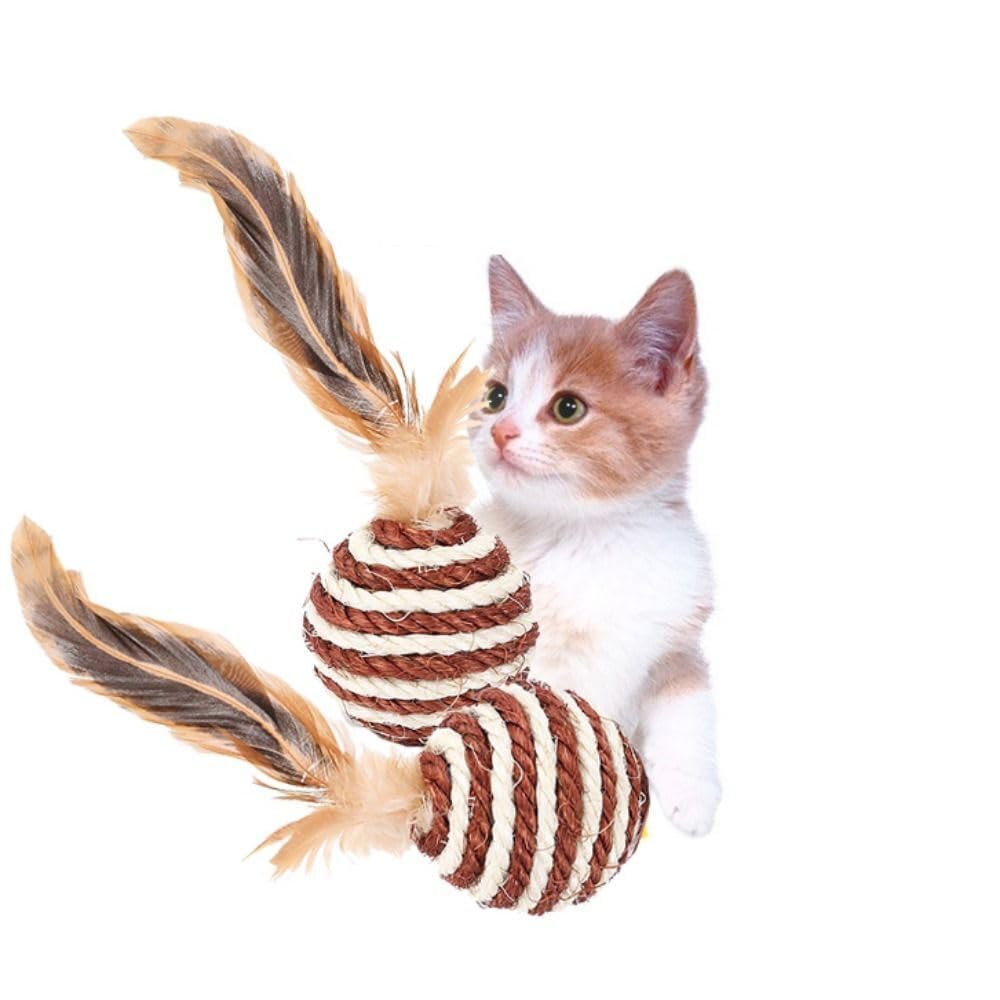 2 x Cat Scratcher Ball Furniture Protection Grind Claw Sisal Scratching Toy (B0CVXCRKQG) Amazon Price History, Amazon Price Tracker
