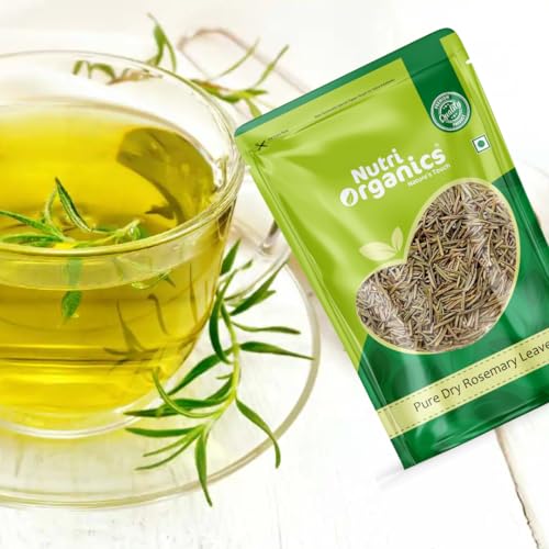 Image of NutriOrganics Rosemary Dried Leaves - 200gm | Rosemary Leaves for hair growth & Food (Pack of 2)