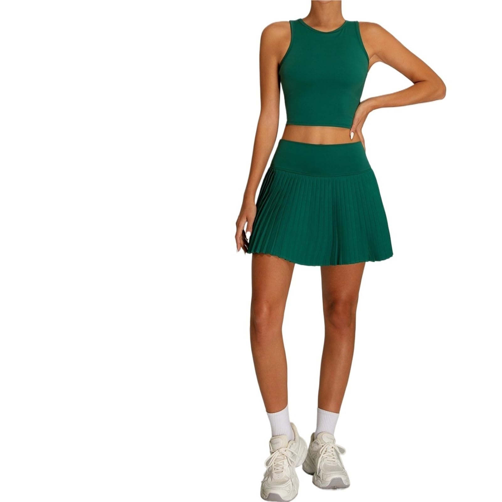 Vestido Tenis Mujer Vestido de Tenis for Mujer, Cintura Alta, Ajustado, for Fitness, Deportes al Aire Libre, Falda Plisada