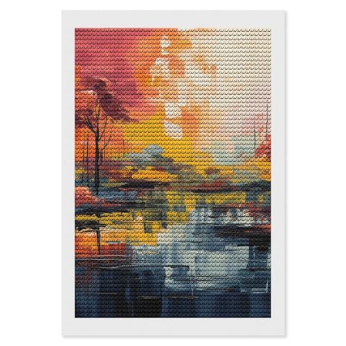 Peinture colorée diamant pour adultes pour une décoration murale zen de la maison