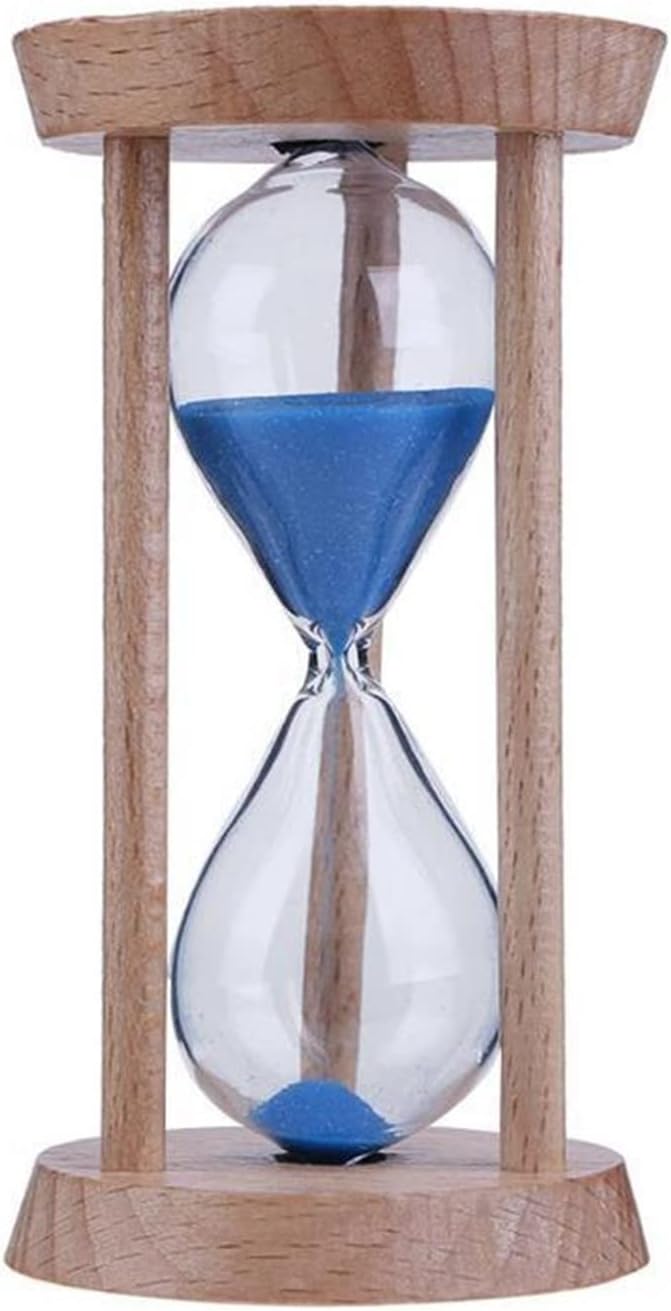 AOZAX 3 Minutos Colorido Reloj de Arena de Reloj de Arena Reloj de Arena de Madera Mini temporizadores Temporizador de Arena Decoración del hogar Accesorios (Color : Blue)