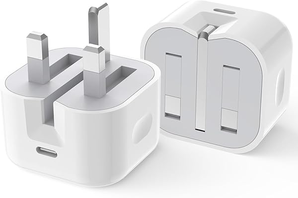iPad Charger Plug USBC,2Pack 20W Apple Plug USBC USB-C Power Adapter UK Fast Charge for Pro 12.9 11 13 inch 4th 5th 6th M4 Generation/Air 10.9 11 5th Gen M2 M3/Mini 6 7/i Pad 5-10th A16 11th 2017-2025 - 1