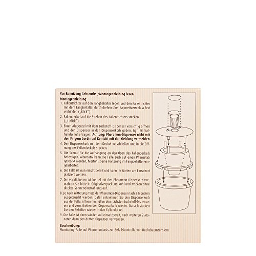 COMPO Buchsbaumzünsler-Falle, Inkl. 3 Lockstoff-Dispenser, Insektizid-frei - 2