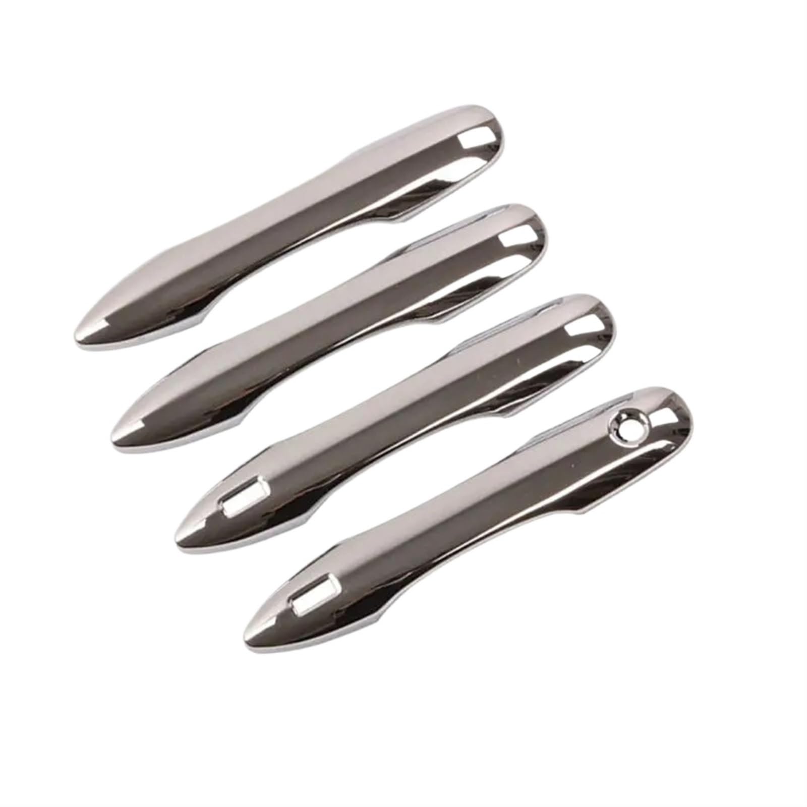 OUVECR for Toyota for Corolla for Auris E210 2019 2020 2021 2022 Glossy Black Chrome Car Door Handle Cover Bowl Trim Car Outer Door Handle(2 Keyless Entry A)