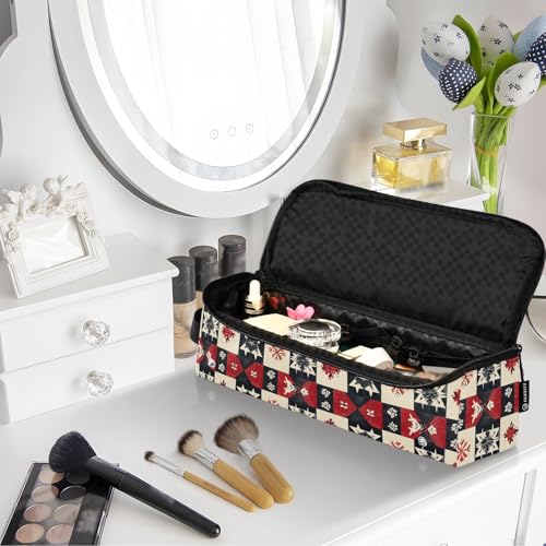 Bolsa Organizadora de Viaje Patchwork para Herramientas de Cabello con Aislante Térmico Resistente para Planchas, Rizadores, Cepillos y Accesorios miniatura 7