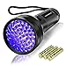 Vansky UV Schwarzlicht Taschenlampe mit 51 LEDs | UV Lampe Haustiere Urin-Detektor für Eingetrocknete Flecken Ihrer Hunde, Katzen und Nagetiere auf Teppichen, Vorhänge | inkl. 3xAA-Batterien