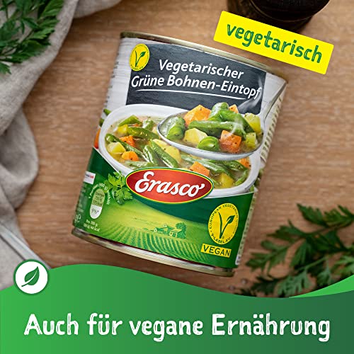 Erasco Grüne Bohnen-Eintopf vegetarisch (800g) In rund 5 Minuten fertig – Mit viel Gemüse – Ohne Schnickschnack - Einfach lecker – Bild 4
