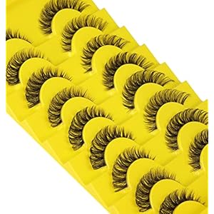 False Eyelashes Natural Russian Str...