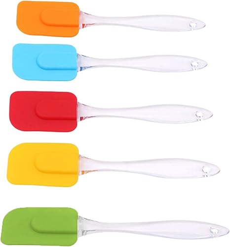 Miniatura 5 de Espátula para tartas, antiadherente, resistente al calor, de silicona, para colgar, multiusos, herramienta para hornear, espátula de pastelería,