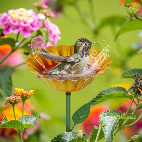 image for Retyion 4 Pack Bee Watering Station, Large Bee Cups Water for Garden M