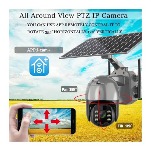 Cámara PTZ solar 4G exterior para una vigilancia continua en 5MP 7