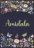  Amidala: Taccuino A5  Nome personalizzato Amidala  Regalo di compleanno per moglie, mamma, sorella, figlia ...  Design: giardino  120 pagine a righe, piccolo formato A5 (14.8 x 21 cm)