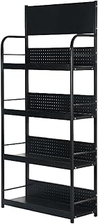 170cm/67in Supermarket Shelf Snack Display Rack, Multi-layer Potato Chip Display Stand for Kitchen Convenienceï¼ŒDrinks Candy Organizer Holder ( Color : 4 layers , Size : 80x30x170cm/31.5x11.8x67in )