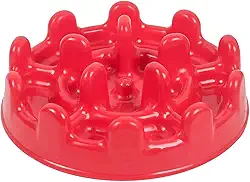 Comedouro Lento Funcional Mini Pet Fit Vermelho Pet Games para Gatos