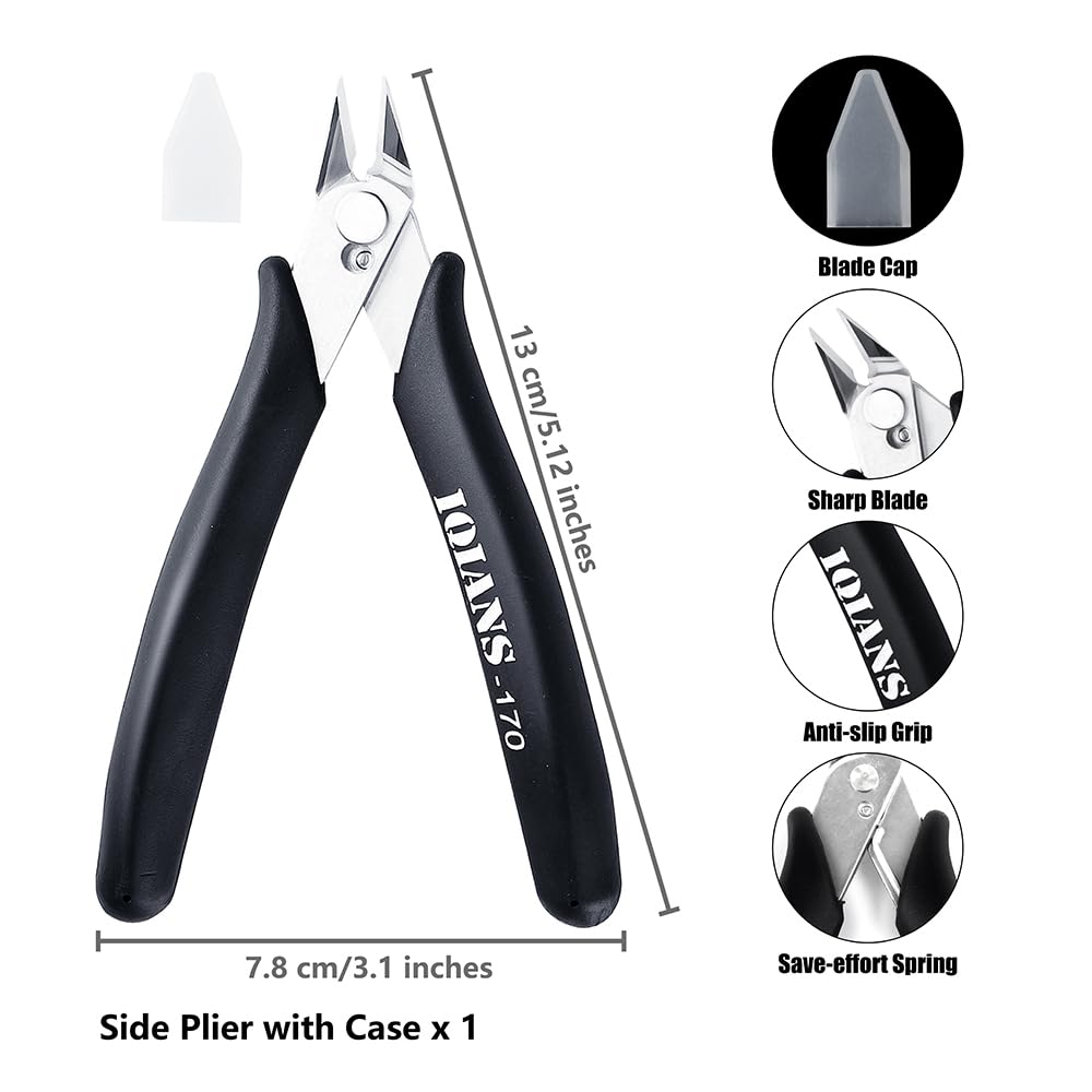 IQIANS 25 PCS Gundam Model Tools Kit Hobby Building Tools Set with Storage Bag, Nippers, Paint Brush for Gunpla Car Airplane Model Repairing & Fixing - Image 2