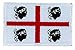Produktbild Aufnäher Patch bestickt, Flagge Italien zum aufbügeln auf Sardinien Sardinien Bbason BW