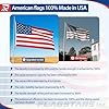 American Flag Durable Nylon 3x5 Ft Outdoor Heavy Duty, Made in USA American Flags ,Longest Lasting Non Fading American Flags for Outside 3x5,Waterproof Embroidered American Flag, All Weather US Flags Use Outdoor High Wind,Tear Proof America Flag Sewn Stripes and Embroidered Stars #2