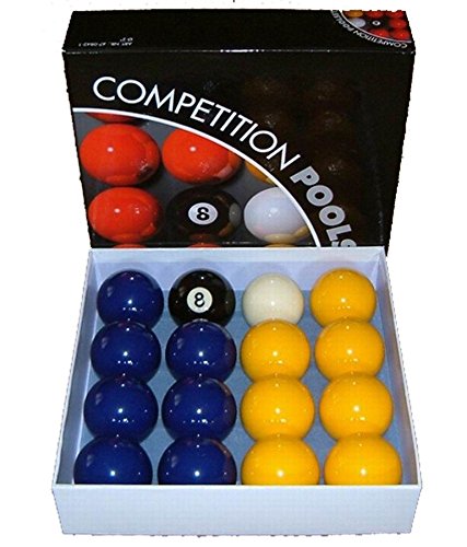 Competition Pool Ball Set Blue and Yellow UK Ball Set