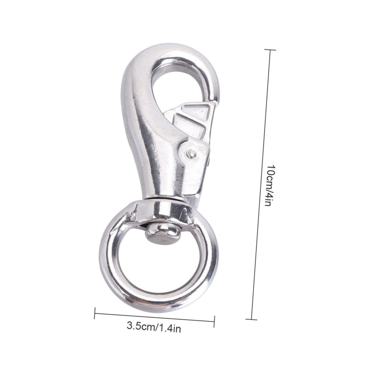 HOODANCOS Swivel Hook Snap Set 2pcs Heavy Duty Metal Hooks for Hanging Chairs Hammocks Easy Rotation