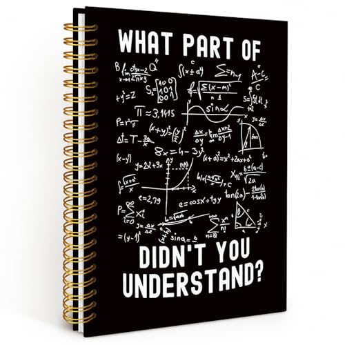 OHDCE Funny Math Spiral Notebooks, A Day Without Math Is