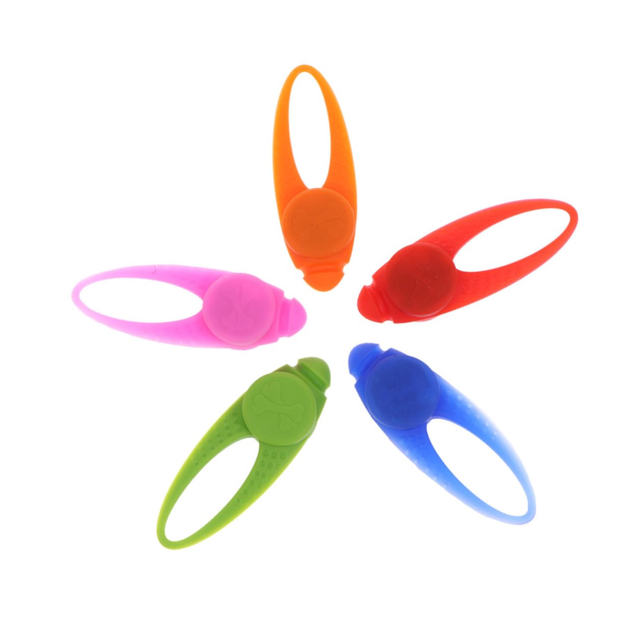 BESPORTBLE 2 Set di Ciondoli in Silicone A LED per Collare per Cani 5 Pezzi * 2