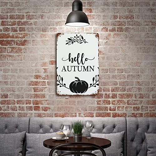 Plaque d'automne en métal citrouille résistante pour pelouse extérieure - 5